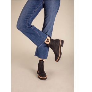 TOMS Dakota Chelsea Boot Bootie, Fall Ankle Booties, Black, Size 7.5 NWT